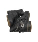 Ghete dama Street Shoes 40, imitație de piele, negru - imagine 4