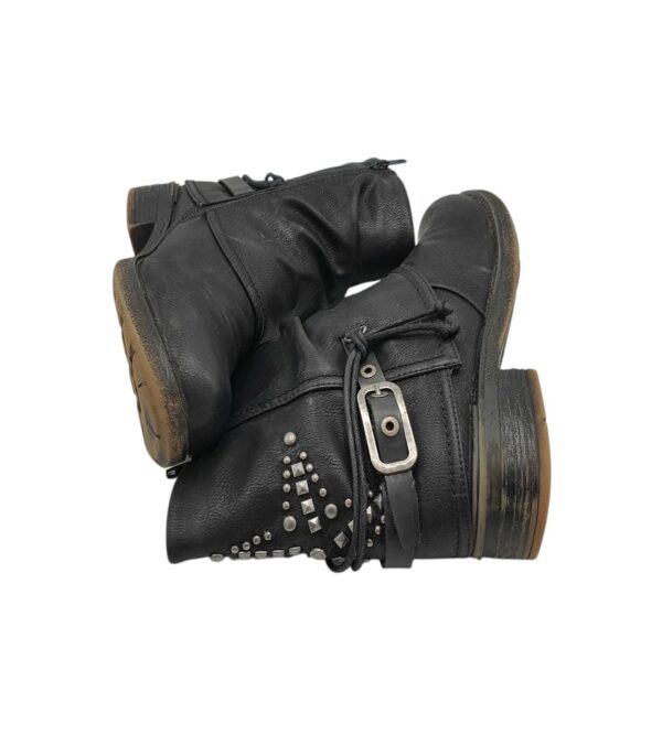 Ghete dama Street Shoes 40, imitație de piele, negru - imagine 4