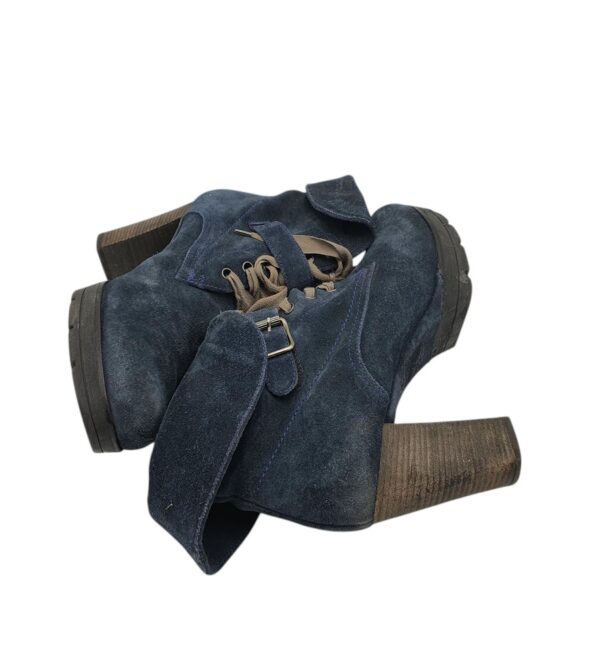 Botine dama Paul Green 38.5 piele intoarsa, albastru - imagine 4