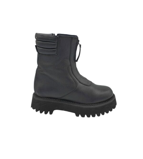 Ghete dama Ara 36, piele, negru - imagine 1