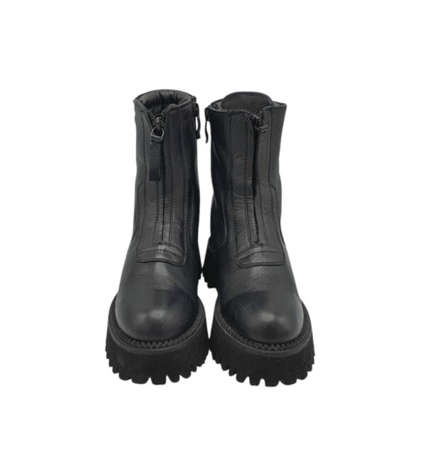 Ghete dama Ara 36, piele, negru - imagine 3