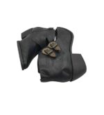 Botine dama 37, imitație de piele, negru - imagine 4