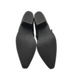 Botine dama 37, imitație de piele, negru - imagine 5