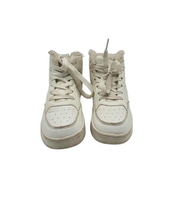 Adidasi copii  Primark 33, imitatie de piele, alb, imblaniti - imagine 3