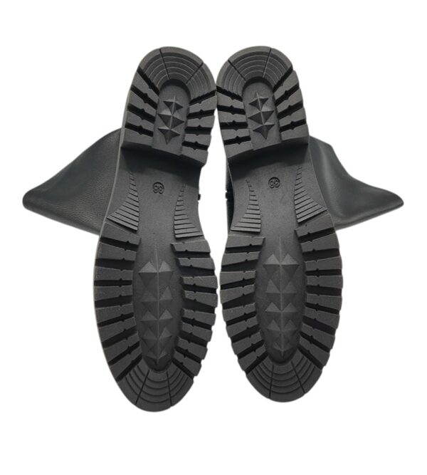 Cizme dama About You 38, piele, negru - imagine 5
