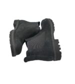 Ghete dama Tamaris 39, piele, material textil, negru - imagine 4