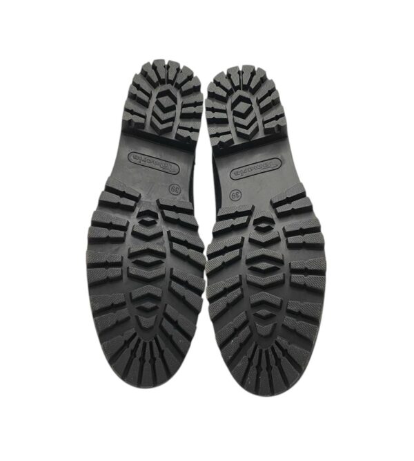 Ghete dama Tamaris 39, piele, material textil, negru - imagine 5