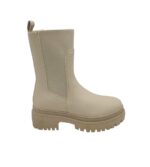 Botine dama About You 39, imitație de piele, material textil, bej