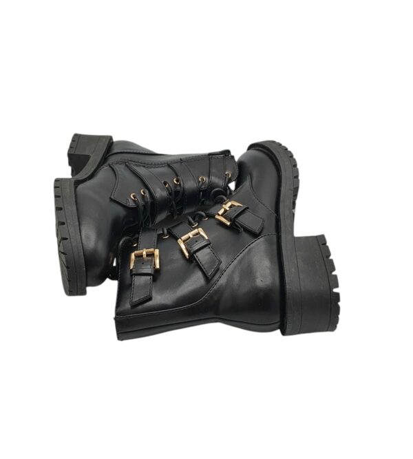 Ghete dama Bianco 36, imitatie de piele, negru - imagine 4