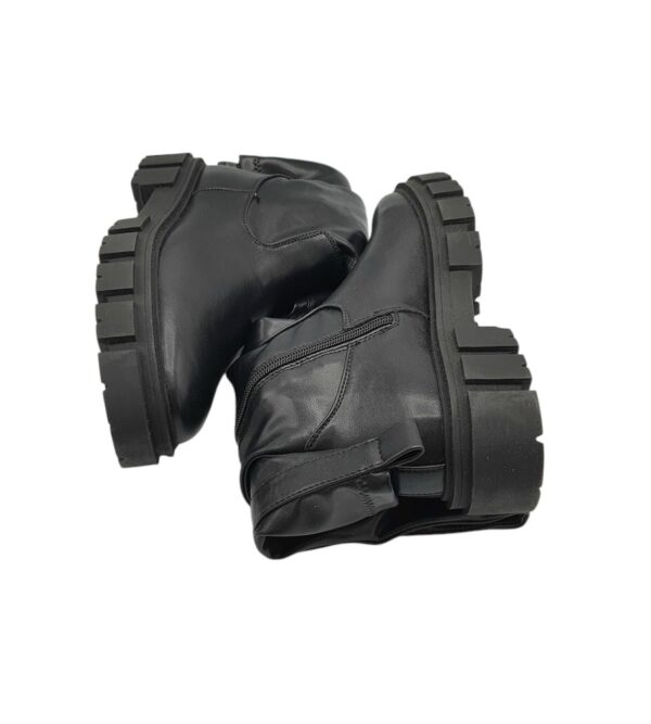 Cizme dama About You 38, imitatie de piele, negru - imagine 4