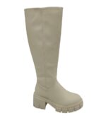 Cizme dama About You 37, imitatie de piele, bej