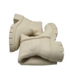 Cizme dama About You 37, imitatie de piele, bej - imagine 4
