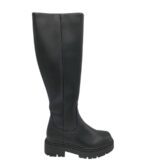 Cizme dama About You 37, imitatie de piele, negru