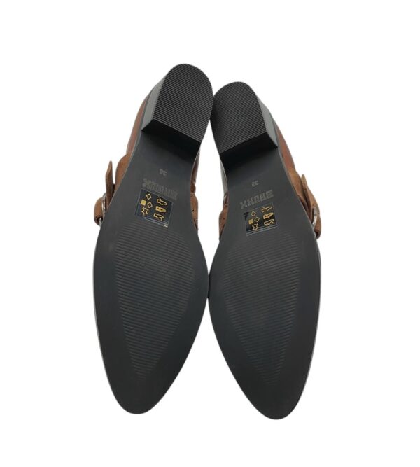 Botine dama Bronx 38, piele, piele intoarsa, maro - imagine 5