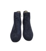 Botine dama Tamaris 41, material textil, bleumarin - imagine 3
