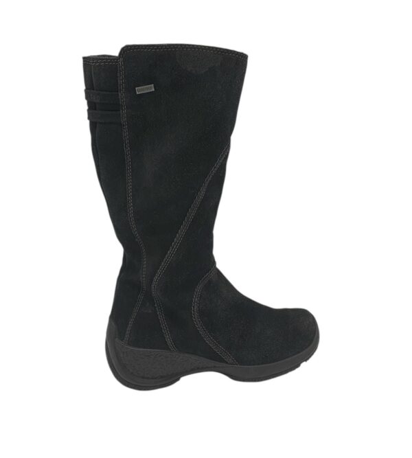 Cizme dama Legero 38, piele intoarsa, negru, Goretex - imagine 1