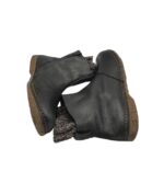 Ghete dama El Naturalista 41, material textil, piele, negru - imagine 4