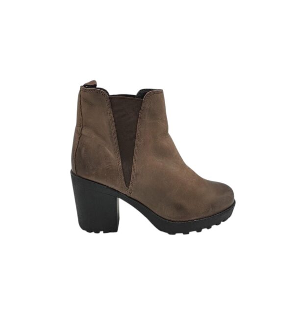 Botine dama Peacocks, 38, piele, bej - imagine 1