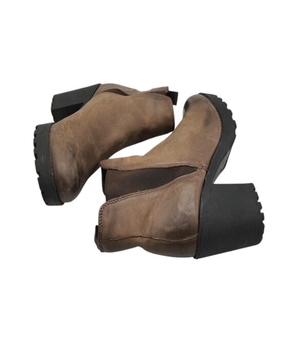 Botine dama Peacocks, 38, piele, bej - imagine 4