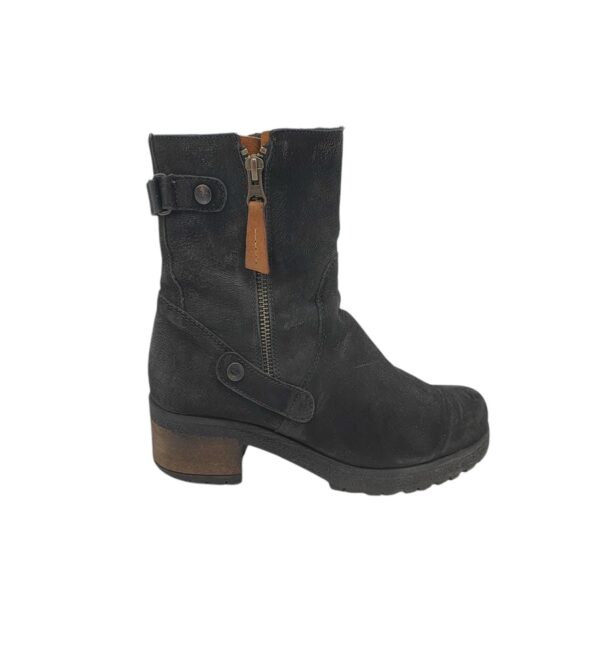 Cizme dama Lasocki 37, piele, negru , captusite - imagine 1