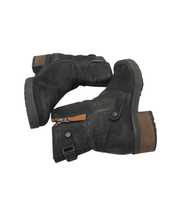 Cizme dama Lasocki 37, piele, negru , captusite - imagine 4