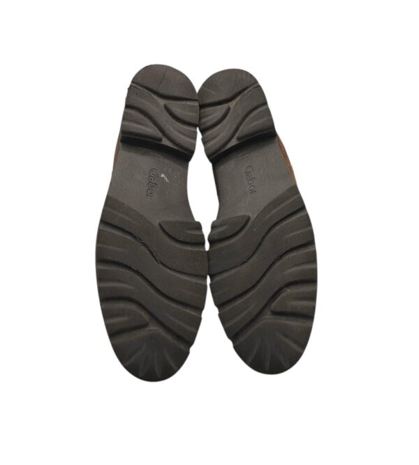 Ghete dama Gabor 39, piele intoarsa, maro - imagine 5
