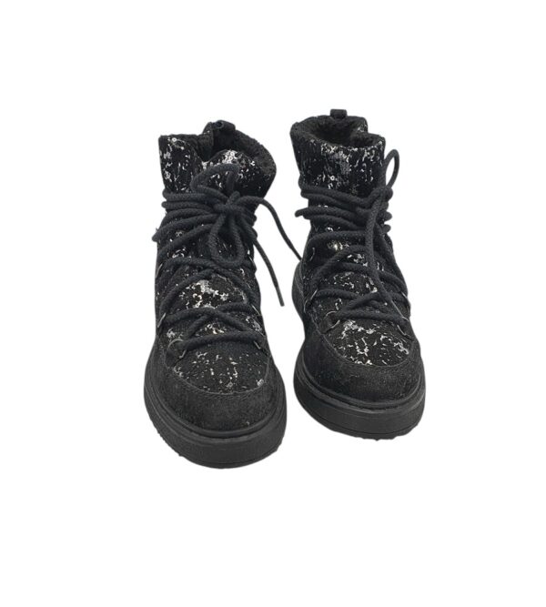 Ghete dama Funky Shoes, 38, material textil, negru, captusite - imagine 3
