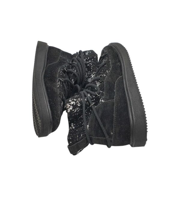 Ghete dama Funky Shoes, 38, material textil, negru, captusite - imagine 4