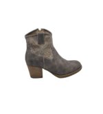 Botine dama  Rieker 39, imitație de piele, gri