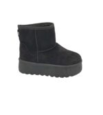 Cizme dama  40, material textil, negru imblanite
