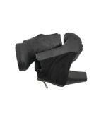 Botine dama 39, imitație de piele, material textil, negru - imagine 4