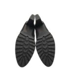 Botine dama 39, imitație de piele, material textil, negru - imagine 5