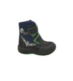 Cizme copii Ricosta 30, imitație de piele, material textil, negru albastru