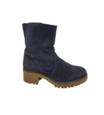 Cizme dama Belmondo 38, piele intoarsa, bleumarin  imblanite