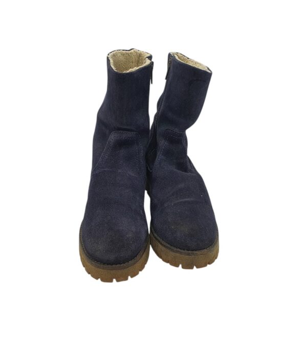 Cizme dama Belmondo 38, piele intoarsa, bleumarin  imblanite - imagine 3