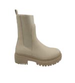 Botine dama About You, imitație de piele, bej