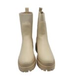 Botine dama About You, imitație de piele, bej - imagine 3