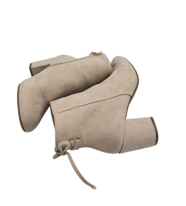 Botine dama About You, material textil, bej - imagine 4
