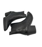 Botine dama Edited 39, piele, negru - imagine 4