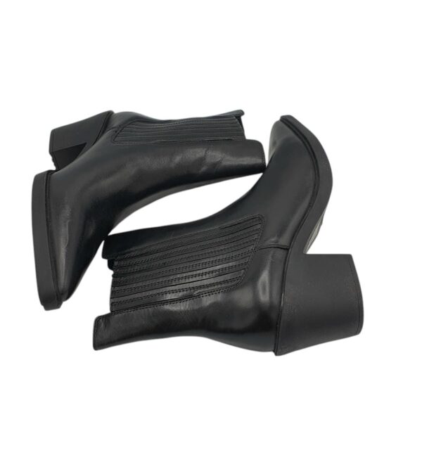 Botine dama Edited 39, piele, negru - imagine 4