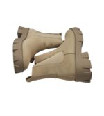 Ghete dama About You 40, imitație de piele, material textil, bej - imagine 4