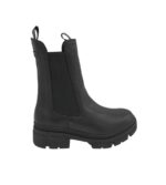 Ghete dama Tamaris 39, piele, material textil, negru