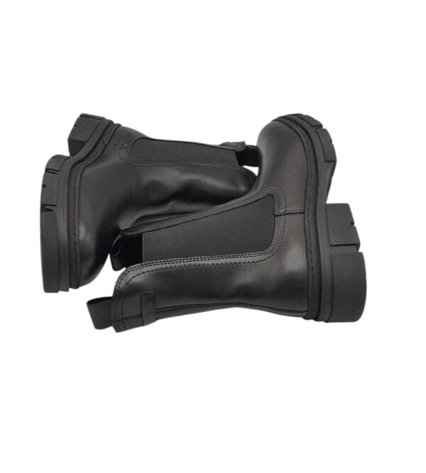 Ghete dama Tamaris 39, piele, material textil, negru - imagine 4