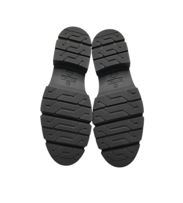 Ghete dama Tamaris 39, piele, material textil, negru - imagine 5