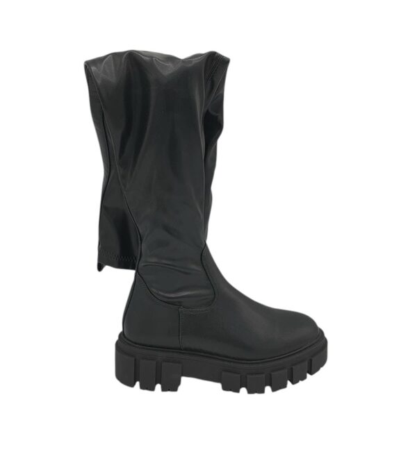 Cizme dama About You 38, imitatie de piele, negru - imagine 1