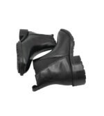 Botine dama About You 39, imitație de piele, material textil, negru - imagine 4