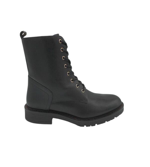 Ghete dama Poelman 41, piele, negru - imagine 1
