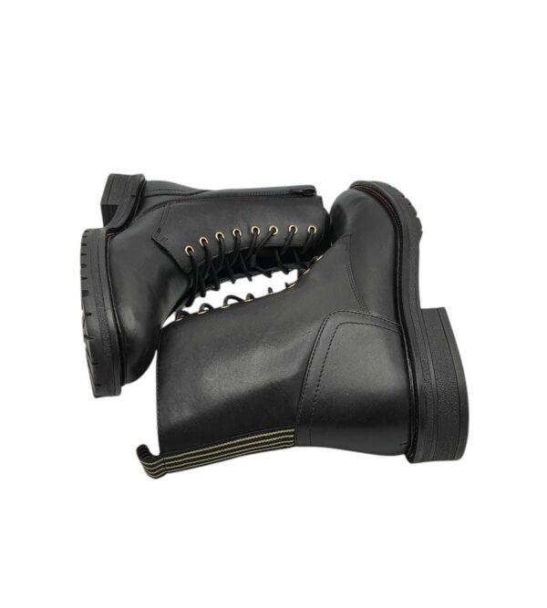 Ghete dama Poelman 41, piele, negru - imagine 4