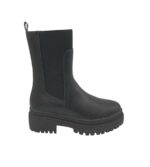 Botine dama About You 41, imitație de piele, material textil, negru