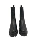 Botine dama About You 41, imitație de piele, material textil, negru - imagine 3